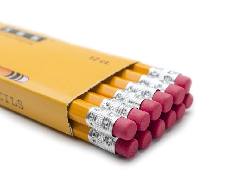 SKKSTATIONERY 576 Pack Pre-sharpened pencils, Bulk Yellow Sharpened Pencils with eraser top, # 2 HB pencil for classroom office Back to school Supplies, Writing, Drawing and Sketching 144Pcs*4Box. - Image 3